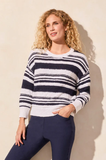 Stripe Scoop Neck Sweater