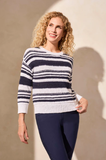 Stripe Scoop Neck Sweater