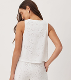 Sleeveless Tie Front Top