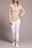 Henley Top W/ Buttons