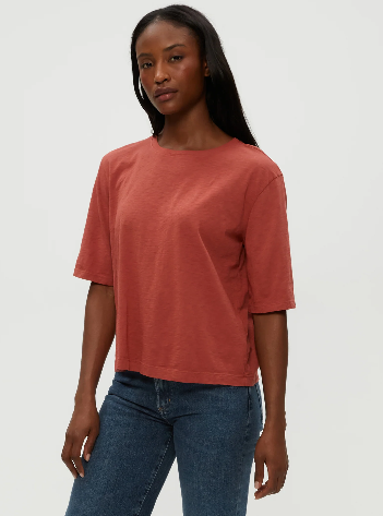 Reid Cotton Slub Oversized Crew