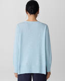 Organic Linen Cotton Slub V-Neck Top