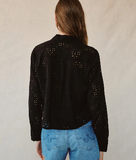 Eyelet Embroidery Button Down
