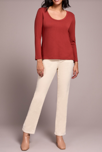 French Terry Scoop Neck