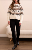 Button Front Intarsia Cardigan