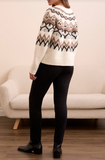 Button Front Intarsia Cardigan