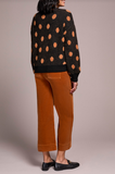 Eyelash Polka Dot Crew Sweater