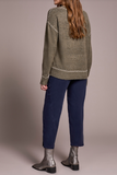 Pick Stitch Crew Neck Sweater