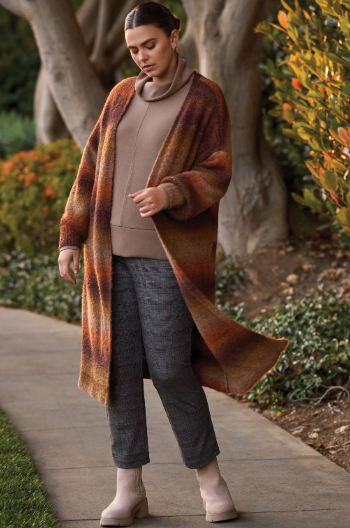 Boucle Space Dye Long Cardigan