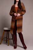 Boucle Space Dye Long Cardigan