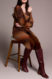 Boucle Space Dye Long Cardigan