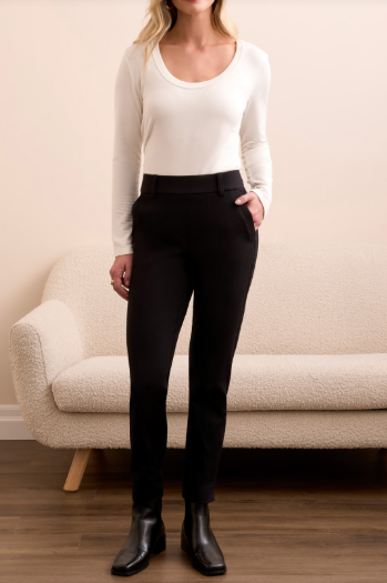 Pull On Ponte Ankle Pant w/Pockets