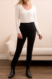 Pull On Ponte Ankle Pant w/Pockets