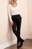 Pull On Ponte Ankle Pant w/Pockets