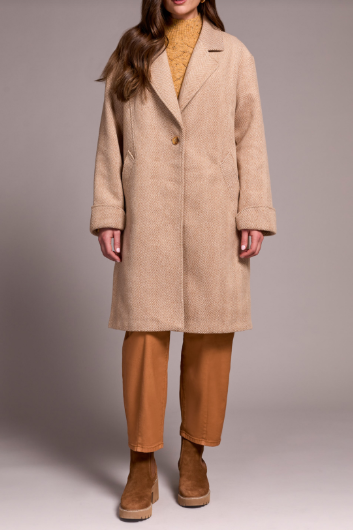 Button Front Trench Coat