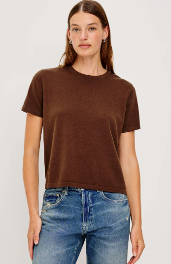 Cotton Cashmere Short Sleeve Tee