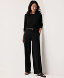 Washable Flex Ponte Wide Full Length Trouser