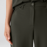 Washable Flex Ponte Wide Full Length Trouser