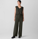 Washable Flex Ponte Wide Full Length Trouser
