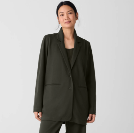 Washable Flex Ponte Long Blazer