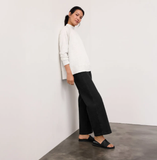 Cotton Stretch Denim Full Length Wide Jean