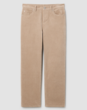 Organic Cotton Stretch Corduroy High Waisted Straight Ankle Jean