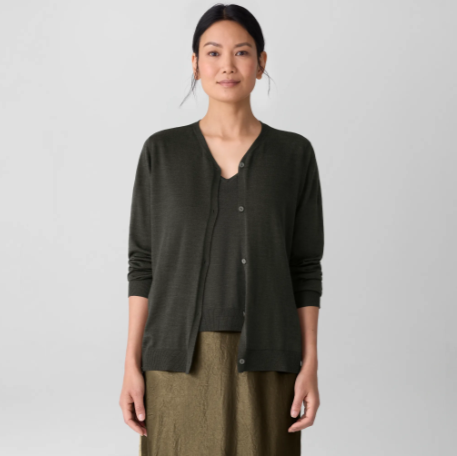 Super Fine Merino V-Neck Cardigan