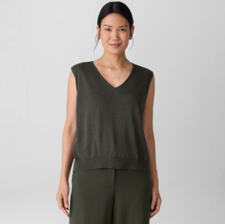 Super Fine Merino V-Neck Vest