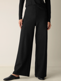 Felted Wool Jersey Wide-Leg Pant in Regenerative Wool