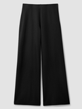 Felted Wool Jersey Wide-Leg Pant in Regenerative Wool