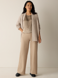 Felted Wool Jersey Wide-Leg Pant in Regenerative Wool