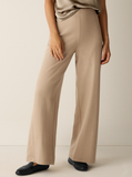 Felted Wool Jersey Wide-Leg Pant in Regenerative Wool
