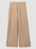 Felted Wool Jersey Wide-Leg Pant in Regenerative Wool