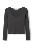 Josie Sweater Rib Long Sleeve U Neck