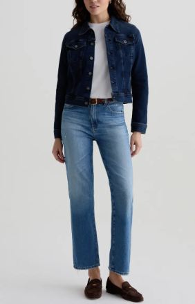 Brinley Mid Rise Straight Leg Jean