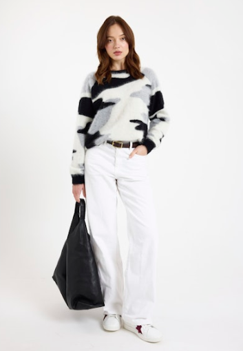 Cashmere Brushed Camo Sweatshirt