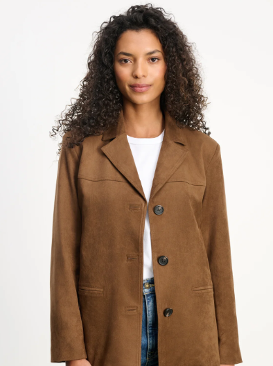 Faux Suede Jacket