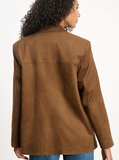 Faux Suede Jacket