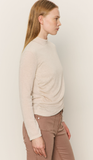 Draped Mock Neck