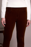 Micro Cord Audrey Pull-On Slim Ankle Pants