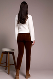 Micro Cord Audrey Pull-On Slim Ankle Pants