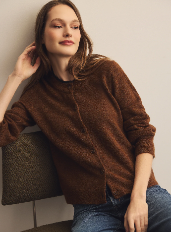 Parson Cozy Knit Crew Neck Cardigan