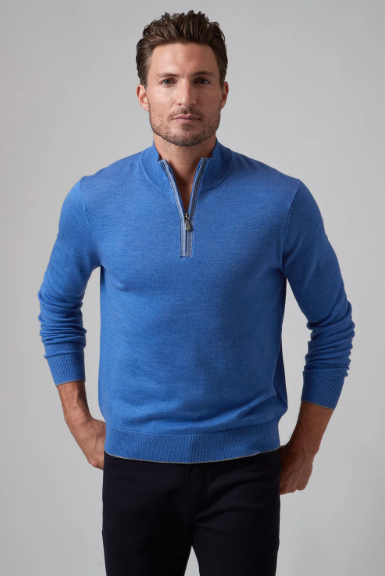 Extrafine Merino Zip Mock