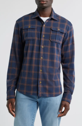 Judah Plaid Button Shirt w/ front pockets