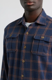 Judah Plaid Button Shirt w/ front pockets