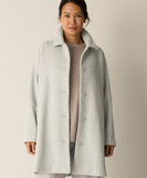 Soft Wool Herringbone Classic Collar Coat