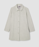 Soft Wool Herringbone Classic Collar Coat