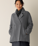 Doubleface Wool Cloud Short Trench Coat