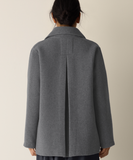 Doubleface Wool Cloud Short Trench Coat