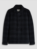 Plaid Wool Blouson